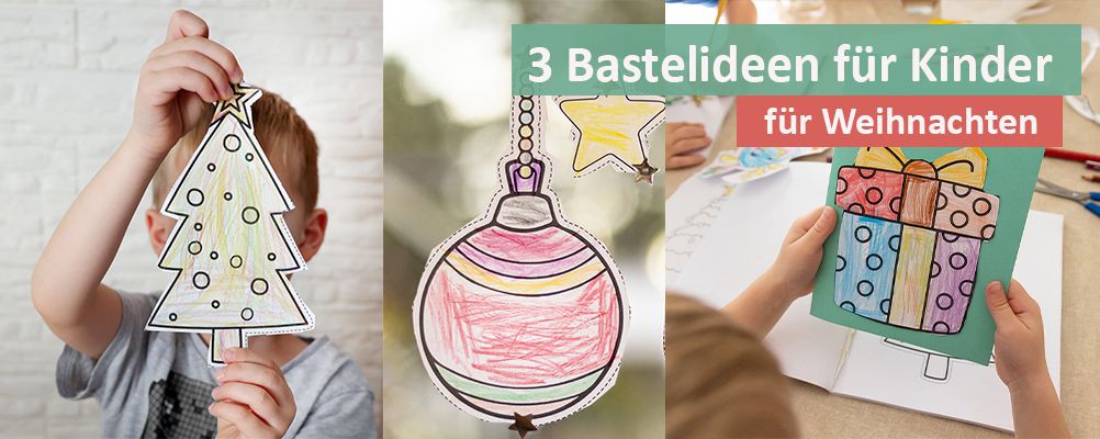 Setze diese drei einfachen weihnachtlichen Ideen mit deinen Kindern um - Free Download